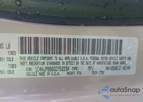 2016 Jeep Patriot Sport from USA, damaged, VIN 1C4NJPBB6GD752234